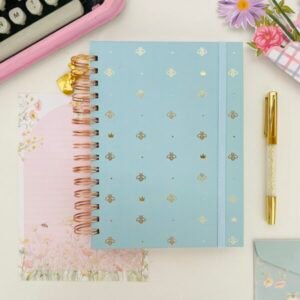 caderno wire o reposicionável abelha azul