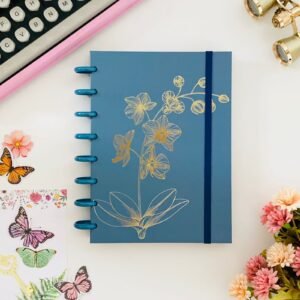caderno de disco florologia orquídea