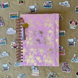 caderno rosas