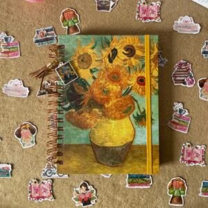 caderno wire o a5 girassóis van gogh